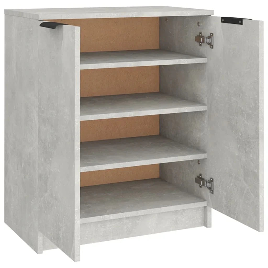Scarpiera mobiletto portascarpe mobile per ingresso/corridoio/soggiorno 59 x 35 x 70 cm legno ingegnerizzato grigio 02_0021824