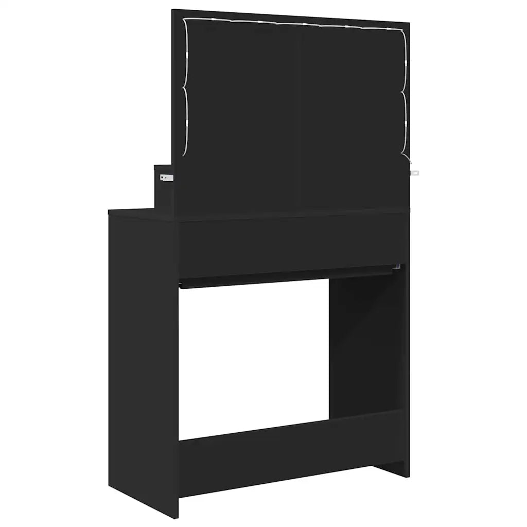 Tavoli da Trucco per Camera da Letto Nero 80 x 39,6 x 135 cm