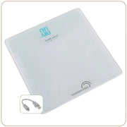 Peso personale USB ricaricabile e riutilizzabile 200 kg - bianco