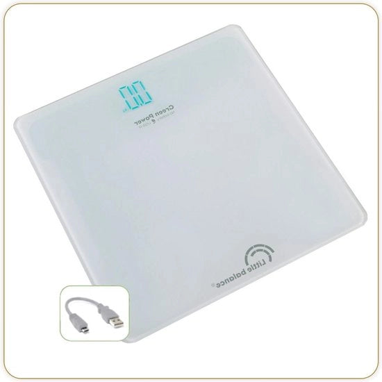 Peso personale USB ricaricabile e riutilizzabile 200 kg - bianco