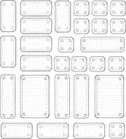 Organizzatore per contenitori, 28 pezzi, sistema di organizzazione per ante, con 4 misure, cassetto di archiviazione per pannelli, ufficio, camera da letto, tavolo da trucco, cosmetici, cucina