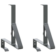 Supporto per guardia della neve 2 pz Antracite Acciaio CFW1803348