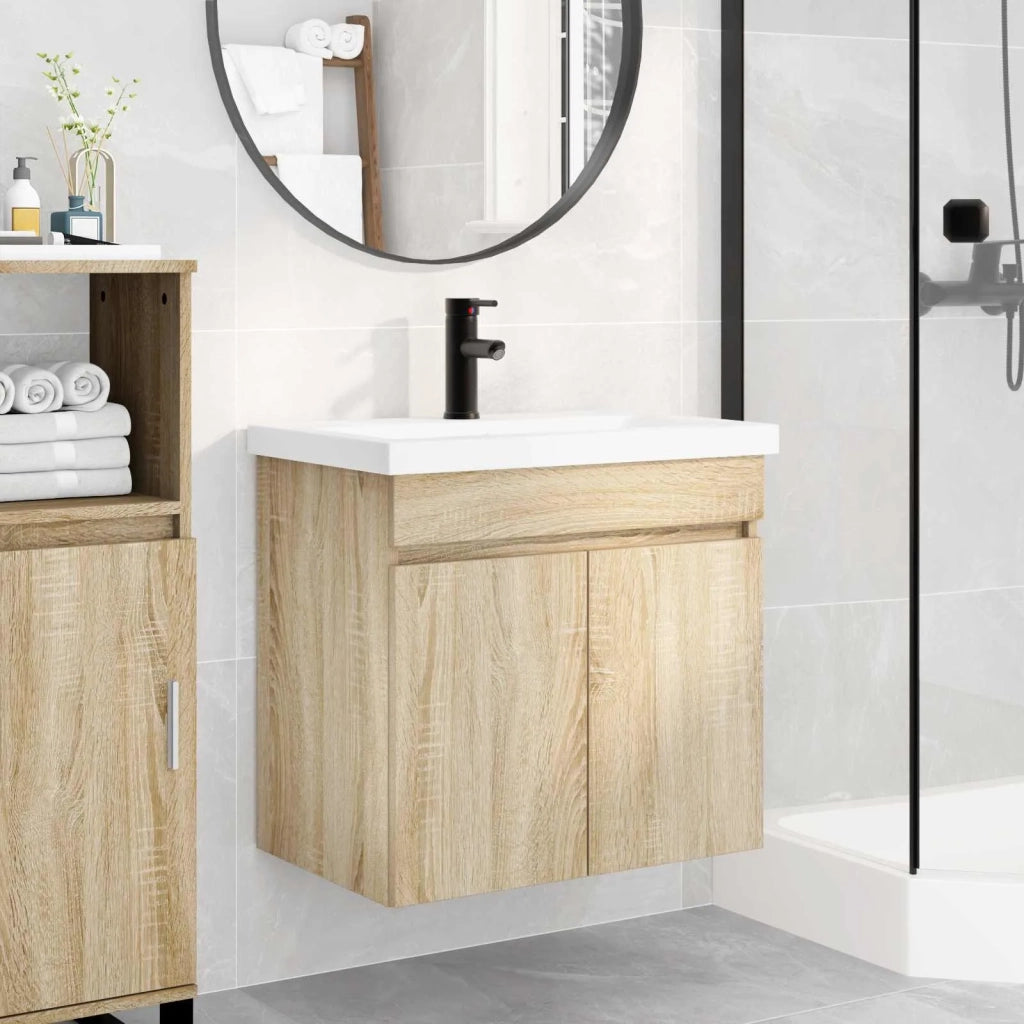 Mobile bagno con rubinetto Rovere Sonoma 61 x 40 x 74,5 cm 889539