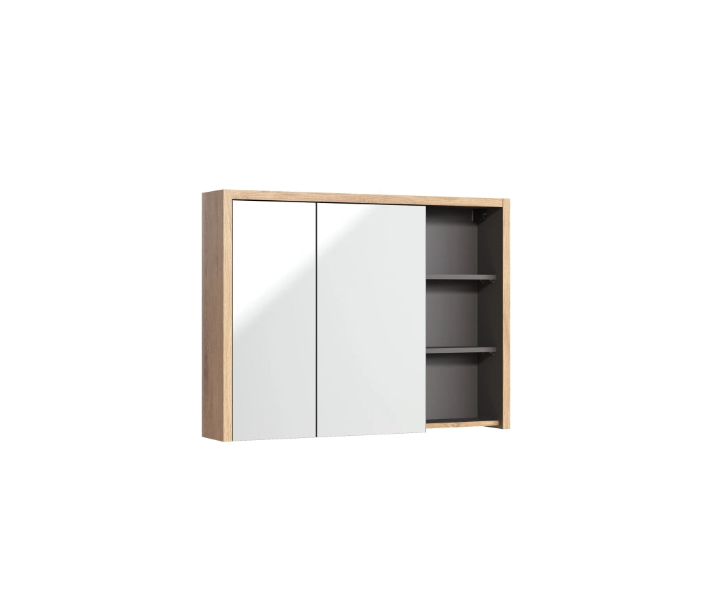 Mobile con specchio 100 cm 2 ante Devon 100 x 75 x 18 cm