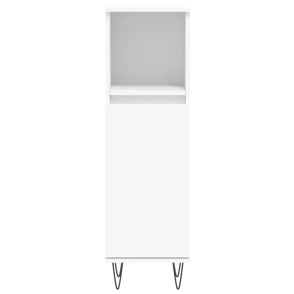 Set Mobili da Bagno 3 pz Bianco in Legno Multistrato 3190299