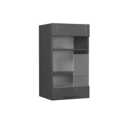 Vicco Mobile da cucina in vetro Grigio scuro 40 cm