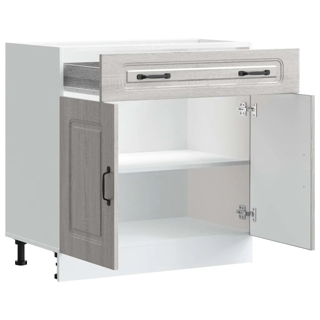Base da Cucina-Mobile Base da Cucina Kalmar Grigio Sonoma in Legno Multistrato 135875