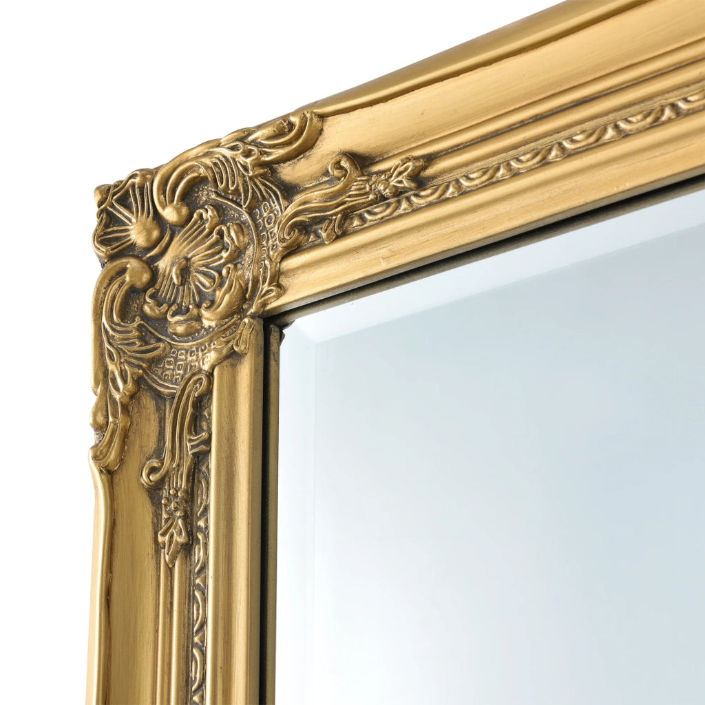 Specchio da parete 132 x 42 x 3,5 cm oro 03_0007908