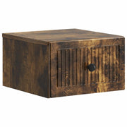 Mobiletto da notte a muro Rovere Fumo 33 x 34,5 x 20 cm 897925