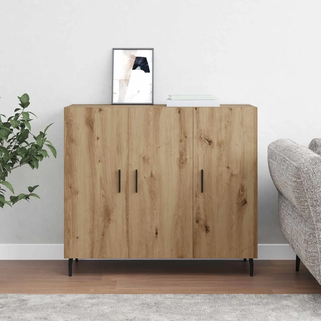 Credenza Rovere artigianale 90 x 34 x 80 cm Legno multistrato