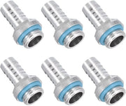 Adattatore di vite G1/4 x 10 mm maschio a vite in alluminio - Pacchetto da 6 - Sistema di raffreddamento acqua
