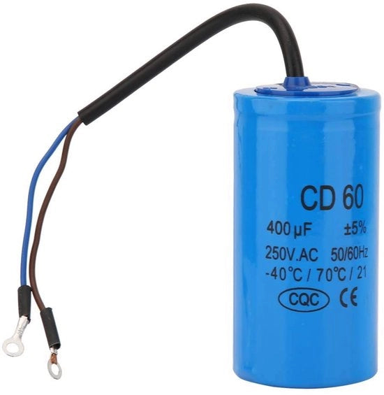 Condensatore 250V AC 400uF - Condensatore di Avvio - Resistente al Calore - Leggero - Anti-esplosione - Prestazioni Durature - Condensatore di Motore