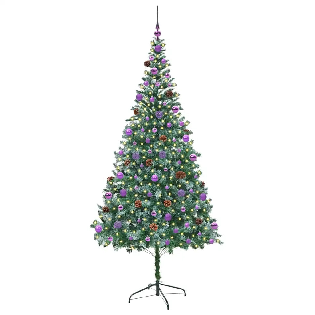 Albero di Natale | Decorazioni natalizie artificiale Verde 210 cm PVC e Acciaio