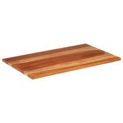 Piano Tavolo in Legno Massello di Acacia 25-27 mm 60x100 cm 285992