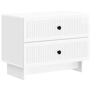Armadio da Notte con cassetto Bianco Lucido 62 x 34,5 x 47,5 cm