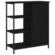Credenza | Madia | Buffet da pranzo | Armadio da pranzo Rovere Nero 70 x 30 x 80 cm