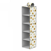 Trade Shop - Organizer Per Armadio 5 Strati Scaffale Pensile Porta Oggetti Scaffali 30x30x100 -