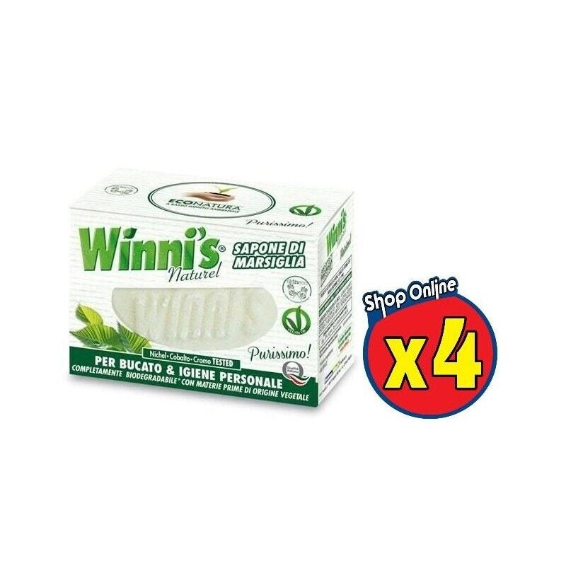 4 WINNI'S NATUREL SAPONETTE DI MARSIGLIA DA 250 GR