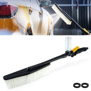 Autowasborstel con schiuma automatica, bagnato-spruzzo con connessione tubo, spazzola per ruote auto con funzione di spruzzo acqua e connessione tubo, spazzola auto con setole morbide pulisce delicatamente
