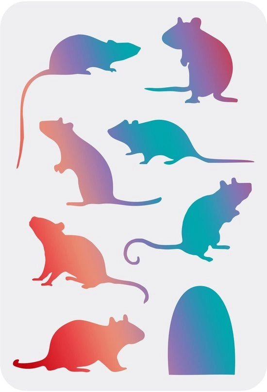 Stampo per mouse da disegno 29,7 x 21 cm - Scheda di disegno riciclabile