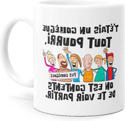 Tazza con disegno umoristico "Tutto marcio" - Regalo divertente per il collega in pensione - Idea originale di umorismo per la festa di compleanno o Natale
