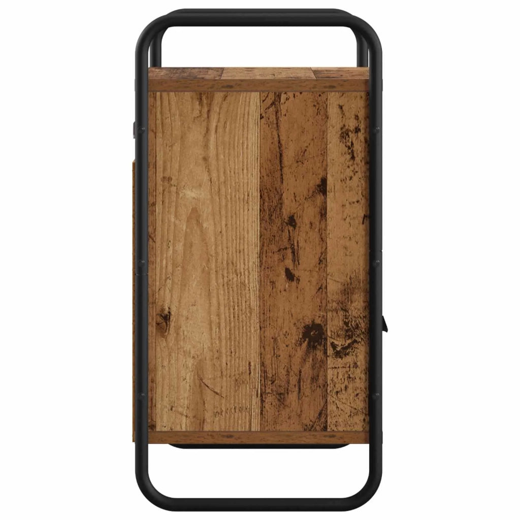 Mobiletto da Letto Appeso Legno antico 40 x 30 x 60 cm 8013574