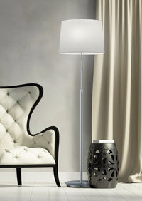 Piantana da Interno  E27 in Metallo Nickel Opaco