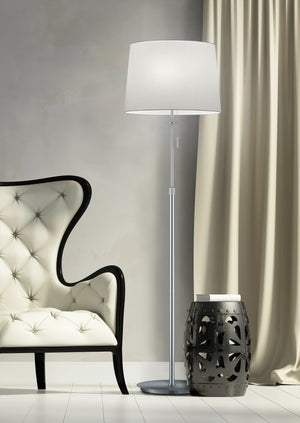 Piantana da Interno  E27 in Metallo Nickel Opaco