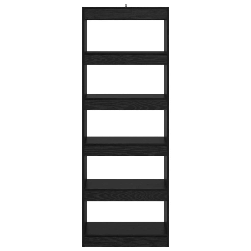 Armadio per Libri 5 livelli 60 x 30 x 166 cm Rovere nero 880461