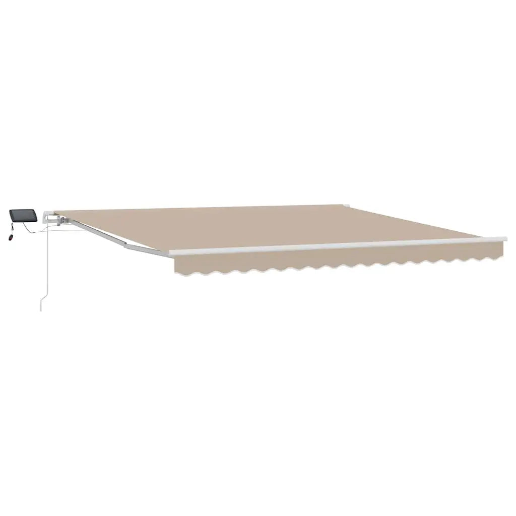 Tenda da Sole | Tenda Retrattile Beige 400 ¡Á 300 cm Tessuto e acciaio
