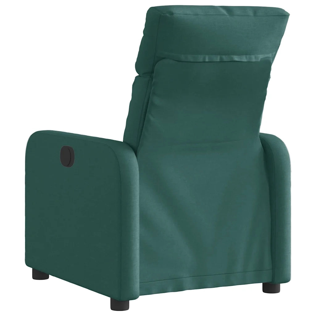 Poltrona Elettrica Reclinabile Verde Scuro in Tessuto 3206687