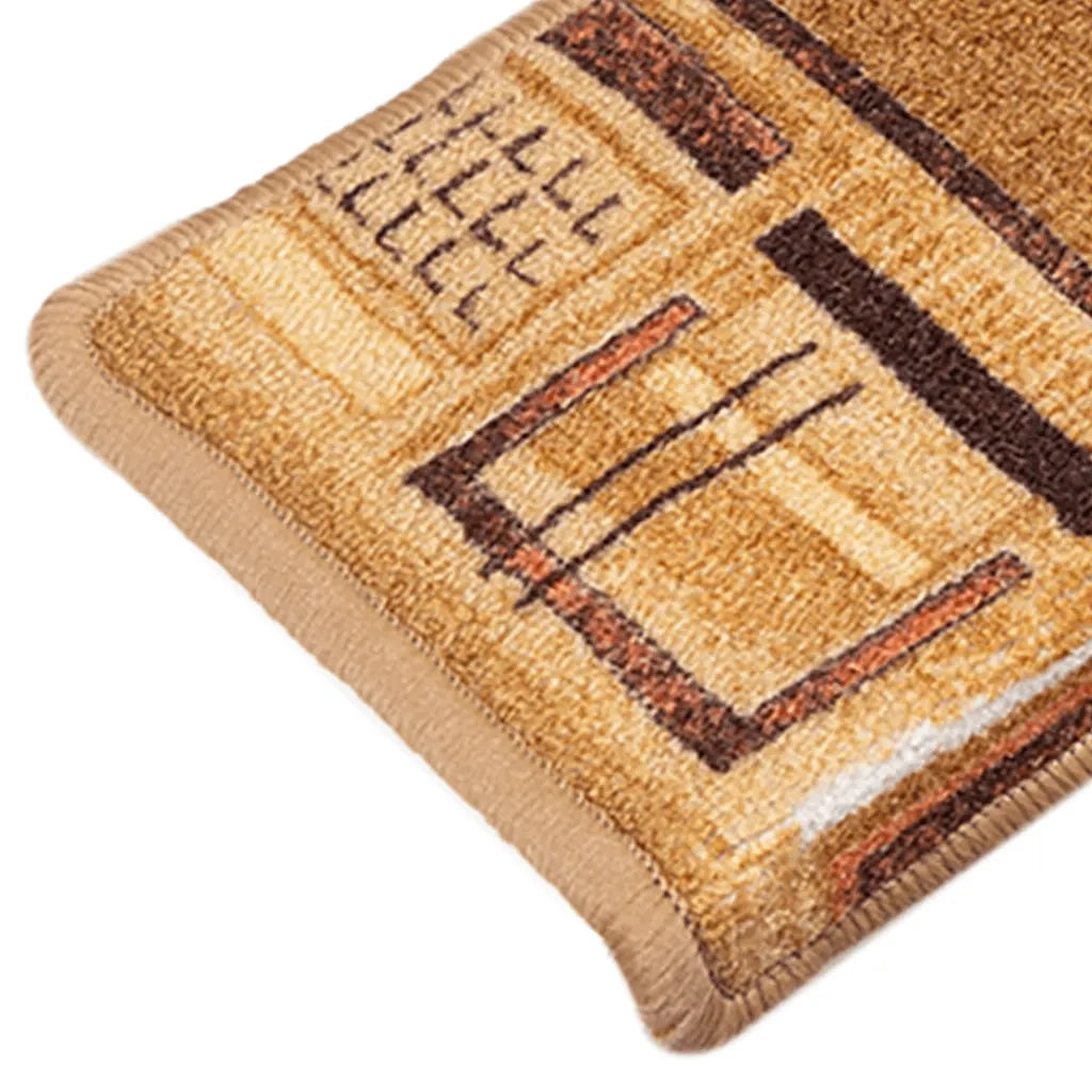 Tappetini Autoadesivi per Scale 15 pz 65x21x4 cm Beige 326207