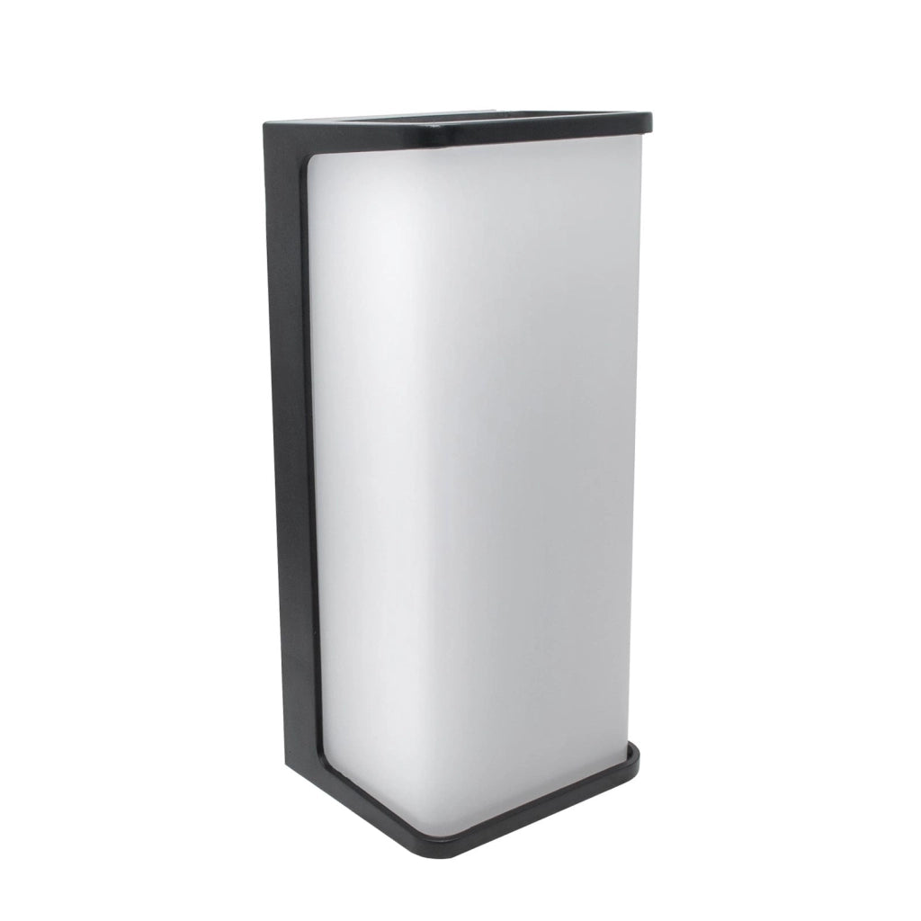 Applique moderno IP65 lampada impermeabile parete LED 10W resa 95W basso consumo luce diffusa giardino ingresso 230V NERO 6500K