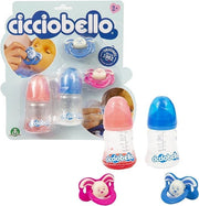 Cicciobello - Set Accessori, con 2 Ciucci e Due Biberon per la Bambina che Vuole Prendersi Cura della sua Bambola, per B