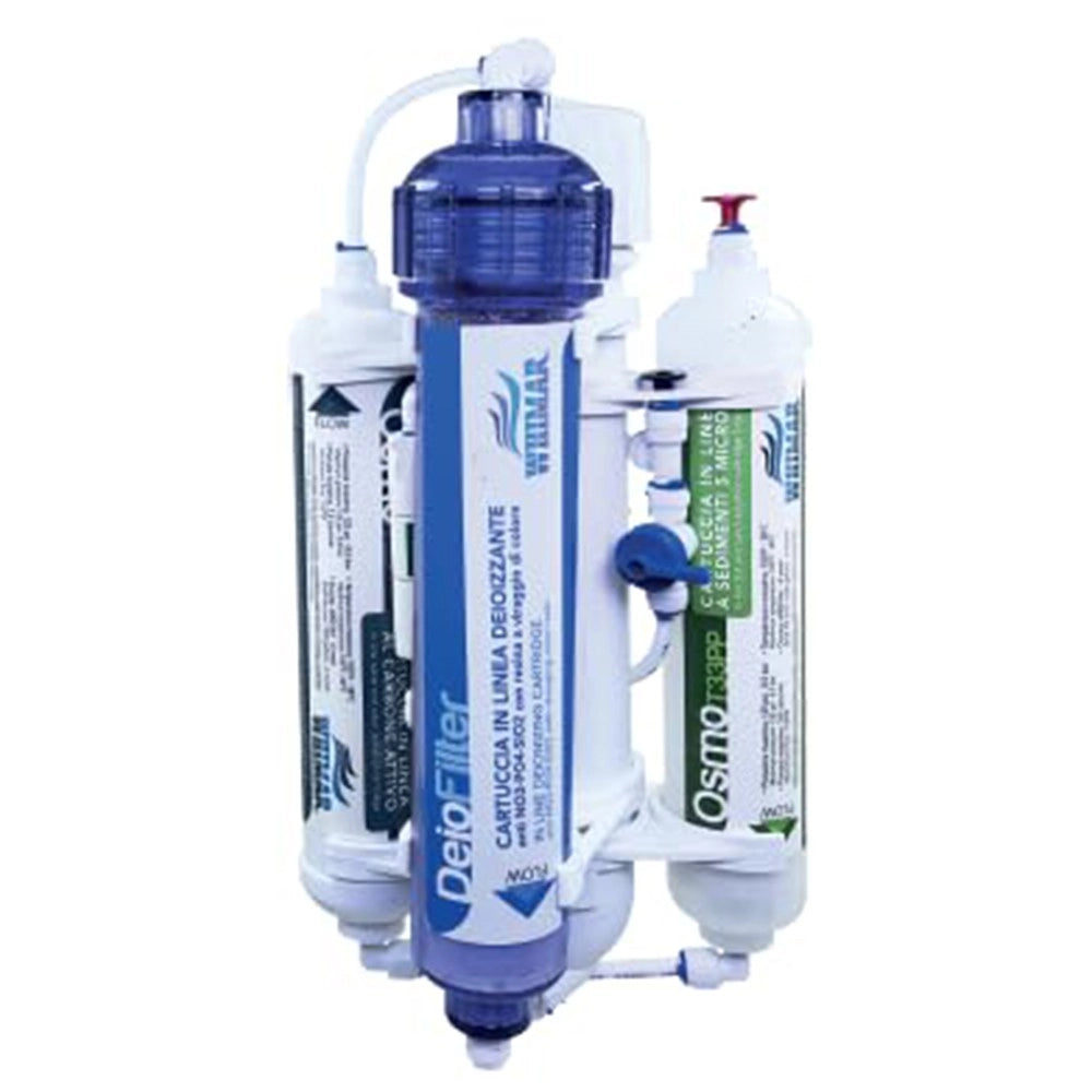 Whimar OsmoLine Deio Plus 75GPD 275L/g - Impianto con membrana Pentair, lavaggio membrana e post-filtro deionizzante