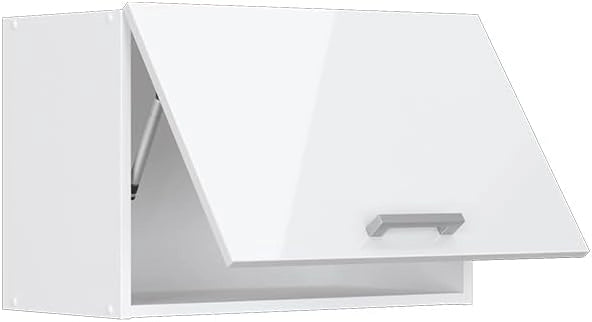 Pensile da cucina R-Line, Bianco lucido, 60 cm Piatto, per la libera combinazione all'interno di sistemi cucina modulari