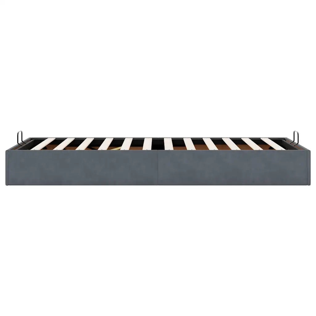 Struttura Letto Pouf Senza Materasso 100x200 cm Velluto
