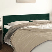 Testiera 2 pz Verde scuro 90x5x78/88 cm in Vellutocod mxl 78597