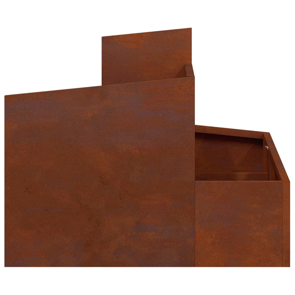 Fioriere | Cassetta per fiori | Vaso da giardino Marrone 60 x 60 x 50 cm