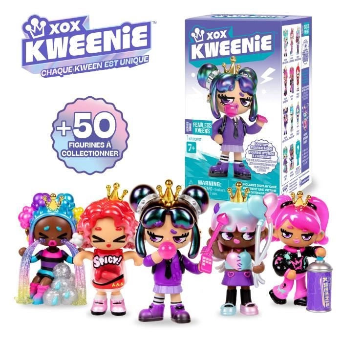 Bambola a sorpresa - XOX KWEENIE - Serie Fearless - 13 cm - 13 modelli da collezionare - Modello casuale
