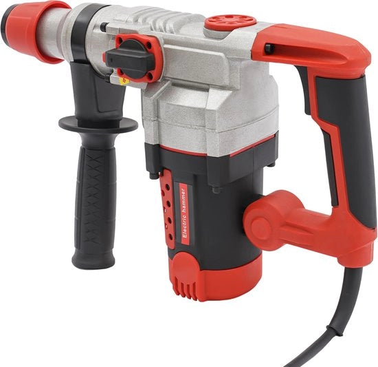 Bohrametro - Afbrekkamento - Serratura - Foratura - 3-in-1 Funzioni - 2200 Watt - Nero Rosso