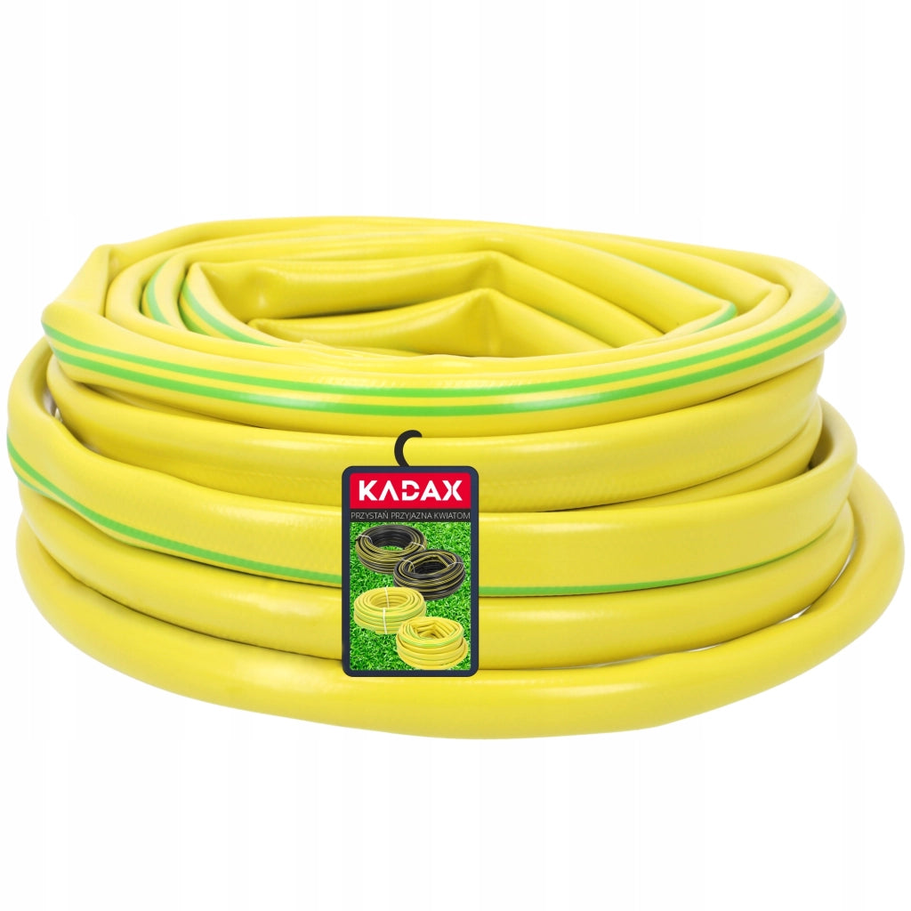 Tubo da giardino KADAX da 20 m, diametro 3/4 di pollice, per acqua, 3 strati di gomma resistente, PVC flessibile