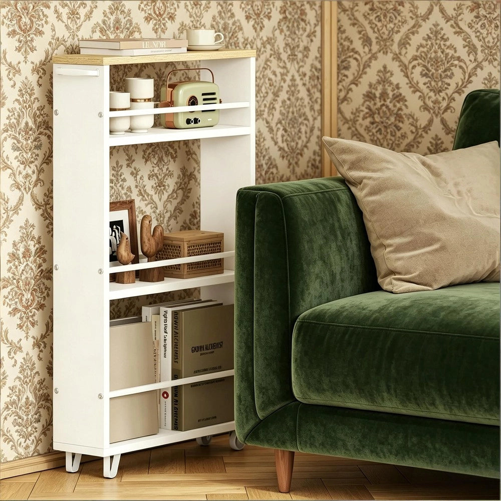 Scaffale Stretto con Ruote Cucina ¨C Minimal ¨C Multiuso Salvaspazio