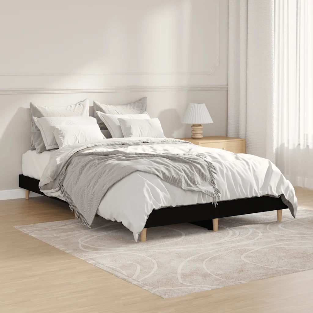 Giroletto Nero 120x190 cm in Legno Multistrato 832086