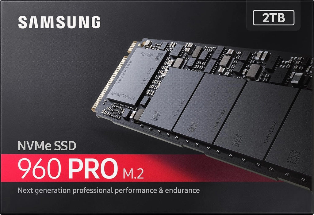MZ-V6P2T0BW SSD 960 PRO, 2 TB, NVMe, Nero/Rosso