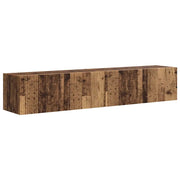 Mobile TV da parete 2 pz | Armadietto TV | Mobile Porta TV Legno vecchio 78,5 x 31 x 29,5 cm