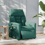 Poltrona Elettrica Reclinabile Verde Scuro in Tessuto 3303018