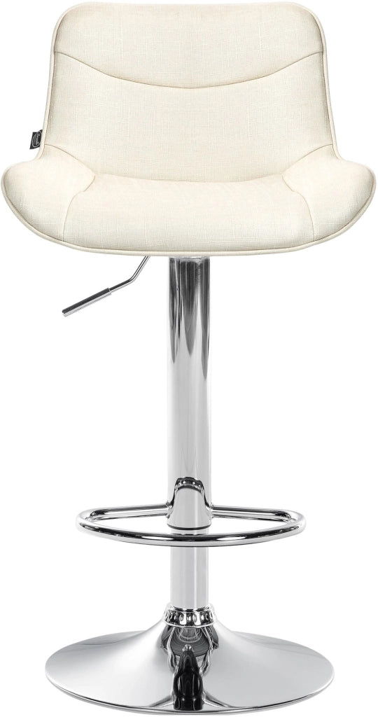 Barhocker Vonore Stoff chrom
