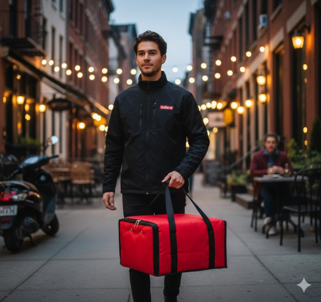 Borsa Termica Porta Pizze da Asporto 6 Cartoni Safemi Express 6 Rossa