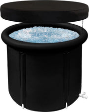 Bagno di ghiaccio - 320 Litri - Bagno di immersione - Nero - Con copribagno